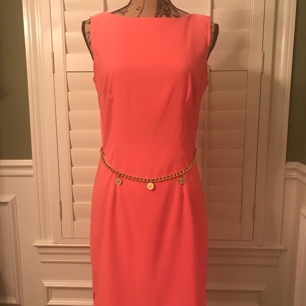 Watermelon Color Sleeveless Dress. Size 7.